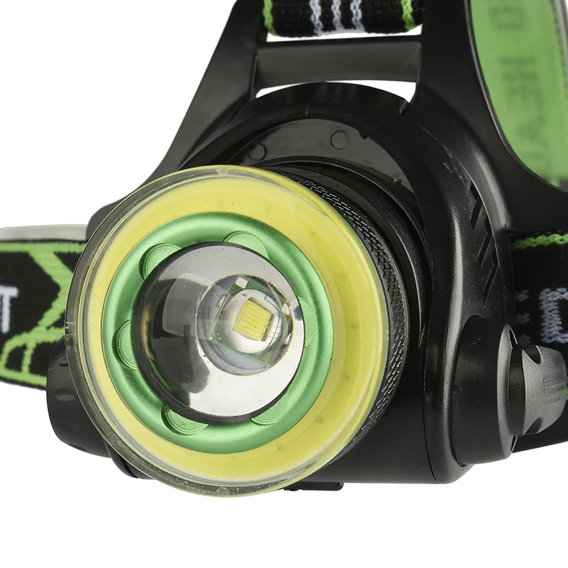 XM-L T6 & COB Led Headlamp Zoom Headlight 18650 Battery USB Rechargeable For Fishing Head Flashlight Lamp Torch Waterproof Light head flashlight cob headlamp