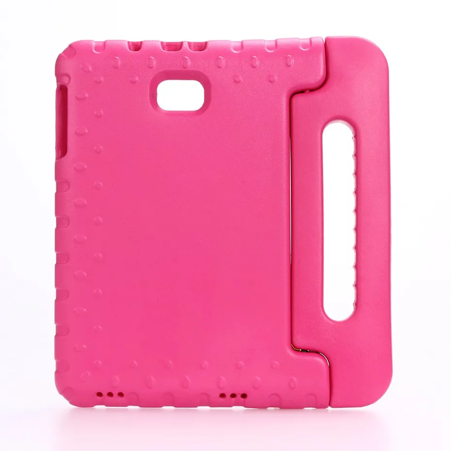 rose red Для samsung Galaxy Tab A 10,1 ''T580 T585 Чехол ударопрочный EVA всего тела стенд дети Безопасный силиконовый чехол для SM-T580/585 - Цвет: rose red