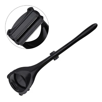 

Men Two Head Blade Over Size Back Hair Shaver Trimmer Body Leg Razor Long Handle painless Removal Razors For hair Back epilator