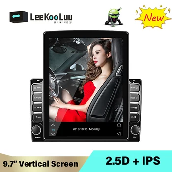 

LeeKooLuu 2 Din Android Car Radio GPS Multimedia Video Player Universal 2Din Autoradio 9.7" Tesla Vertical Screen Android Radio