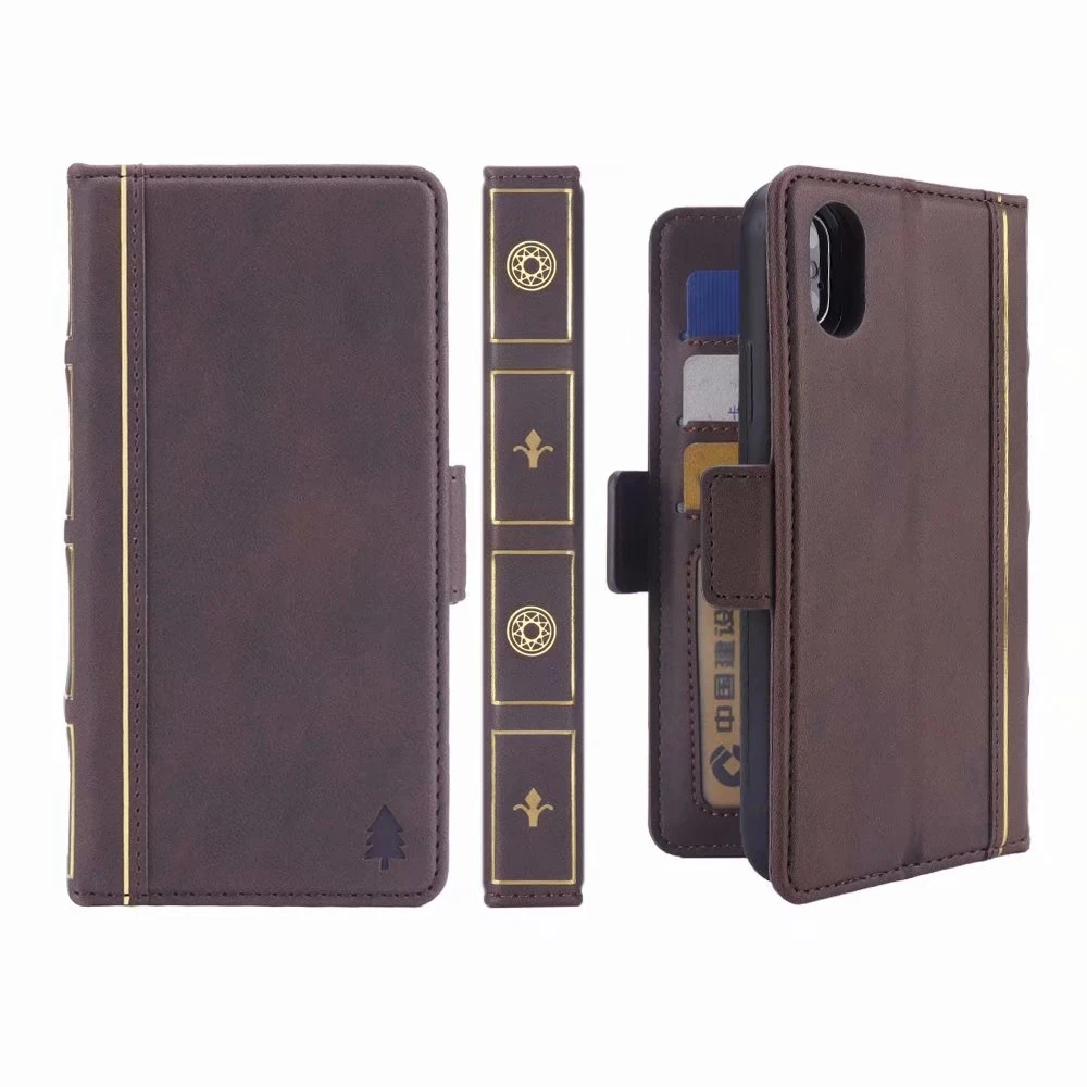 

Holy Bible book Style Magnetic Phone Cover for iPhone Xs Max XR X 8 7 Plus 6s 6 Plus Retro PU Leather Flip Wallet Case