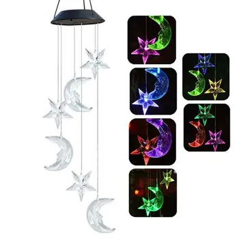 

Solar Super Bright Romantic Durable Wind Chimes Lamp LED Wind Chimes Wind Chimes Light Outdoor Garden Xmas Decor Yard Festival