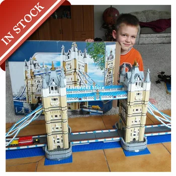

Creator Series London Tower Bridge 10214 17004 In Stock Building Block 4200+Pcs Bricks Toy Gifts Street View 30001 88004