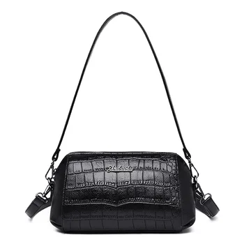 

Fashion Alligator Shoulder CrossBody Bags For Women Small Flap Bag Ladies Messenger Bags Women's Genuine Leather Handbags