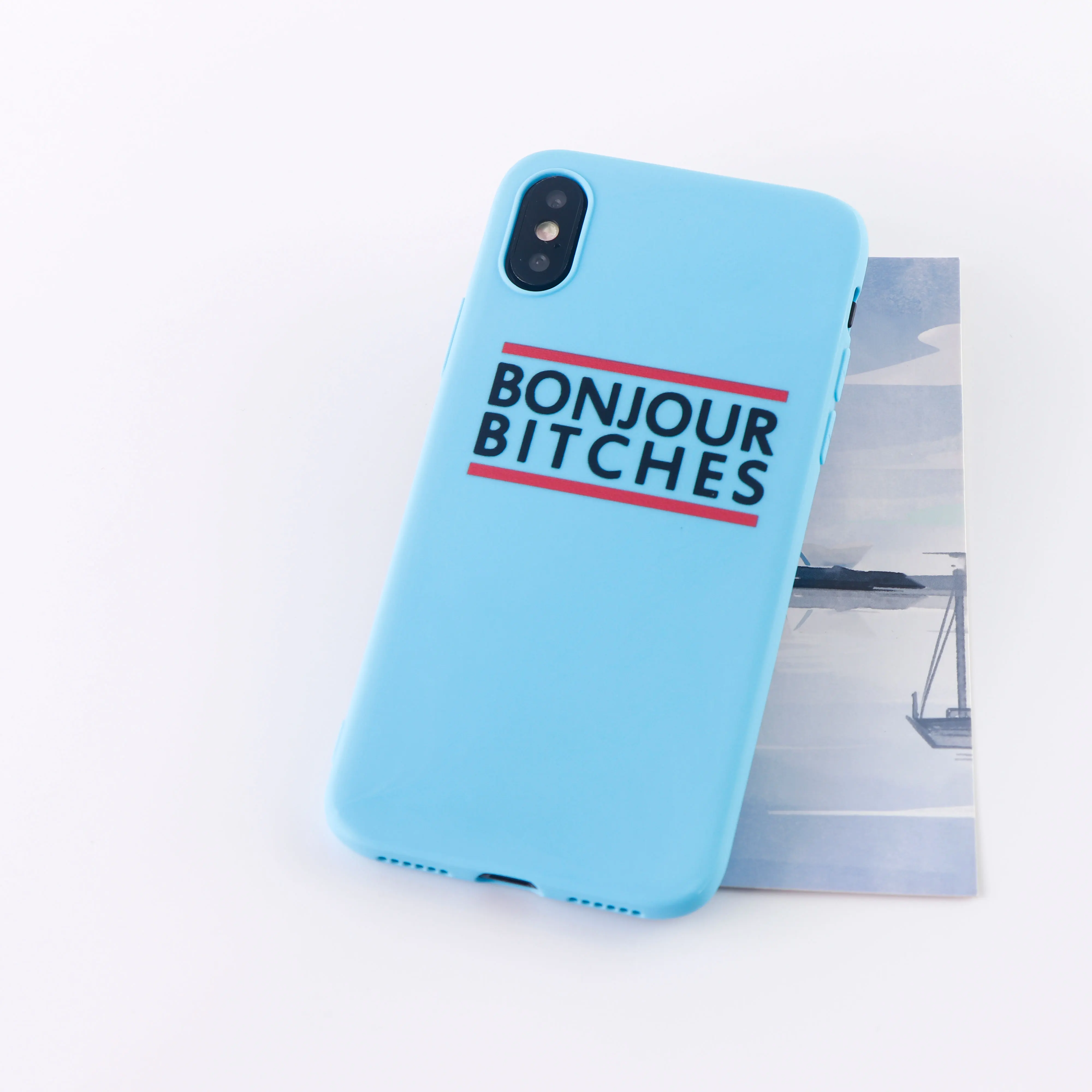 8633-Blue No Bad Vibes чехол для телефона для iPhone X XS XR Max 8 7 6 S plus 11 Pro MAX чехол s Мягкий силиконовый чехол для мобильных телефонов - Цвет: 8633-Blue