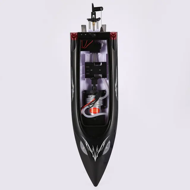 RC boat HJ806 47cm 2.4G RC 30km/h High Speed Racing Boat Water Cooling System Flipped Omni-directional Voltage Promp 2