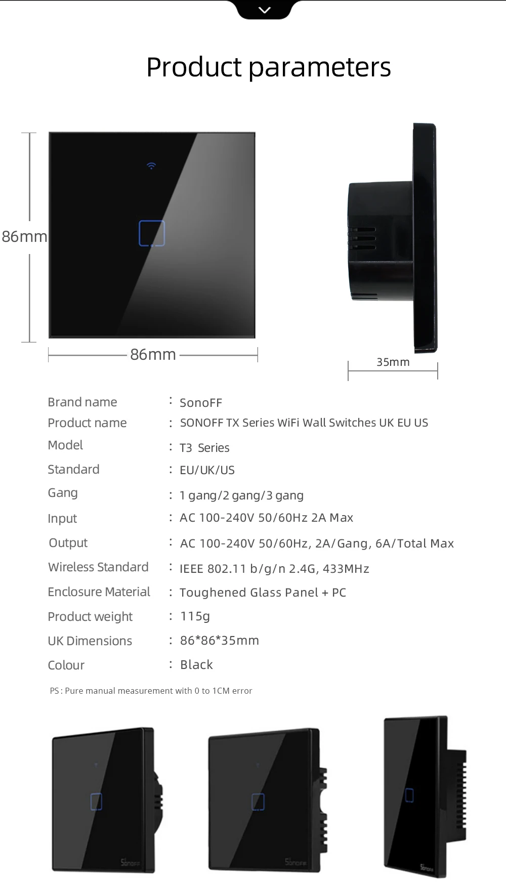  Wifi Touch Wall Light Switch 