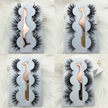 

3 Pairs Mixed styles Eye Lashes Hand Made Natural fake eyelashes 3d Mink Lashes Eye Lashes For Makeup Cilios Mink Maquiagem
