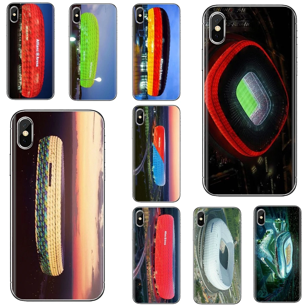 Чехлы для Huawei P30 P40 P20 P7 P8 P9 P10 Lite Plus Pro 2015 2016 2017 Mini Stadium-Allianz-C-Arena-мягкие чехлы футбола |