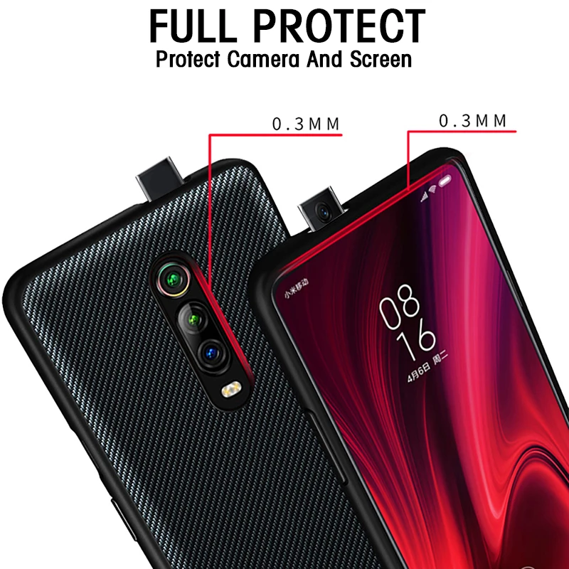 Для Xiao mi Red mi K20 чехол для Red mi K20 Pro Чехол Текстура углерода кожа задняя крышка для Xiaomi mi 9T mi 9T полный противоударный чехол