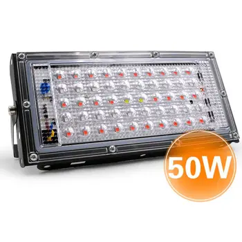 

AC 220V plant growth lamp 50W LED plant floodlight greenhouse plant light D2TD