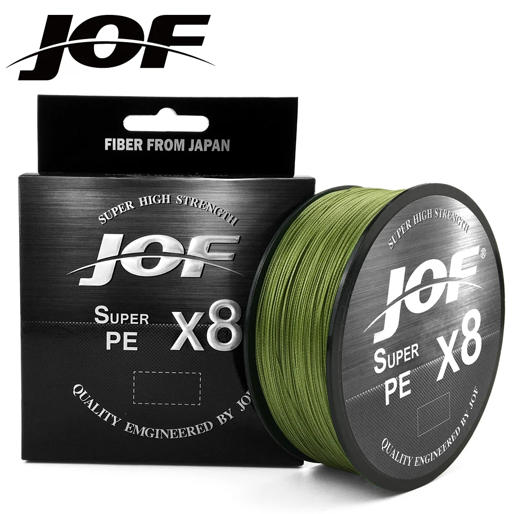 500 м 8 нитей JOF Super PE рыболовная леска обратная спиральная технология