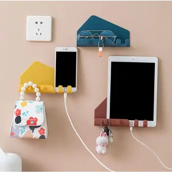 

Wall Charging Finishing Hook Bracket Phone Charging Holder Bracket For Iphone 11 Wall Mount Stand Adhesive Durable Socket