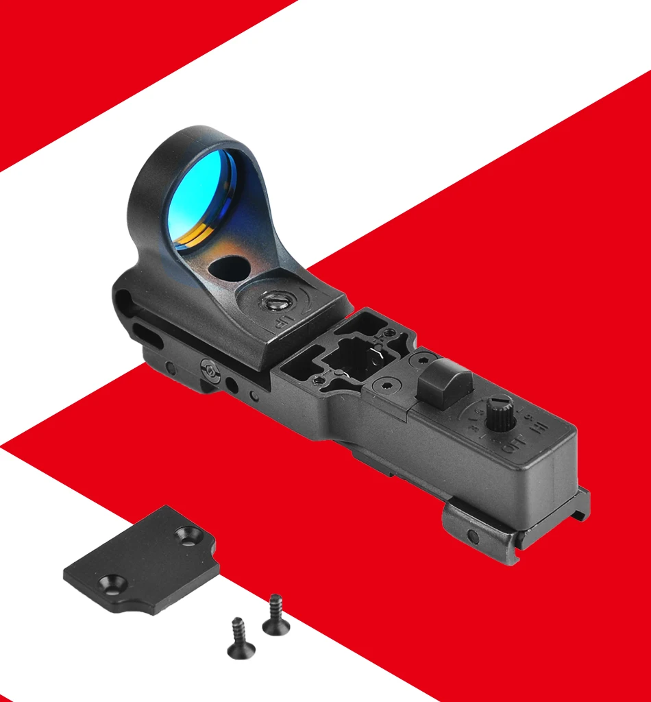 Тактический Красный точечный прицел EX 182 Element SeeMore Railway Reflex Sight C-MORE с красным и зеленым освещением для страйкбола
