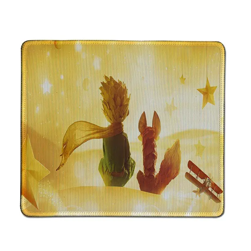 Lock Edge20x25cm Babaite Маленький принц и лиса силиконовый большой/маленький коврик для мыши игра скорость/Управление версия большой игровой коврик для мыши - Цвет: Lock Edge20x25cm