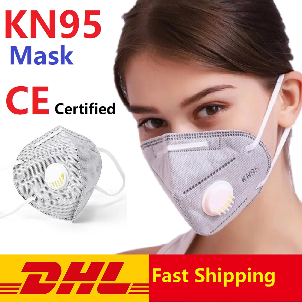 

N95 Respirator Mask CE Certified Protective KN95 Mouth Mask PM 2.5 Hygiene Mask Anti Virus Coronavirus Mask DHL Fast Shipping