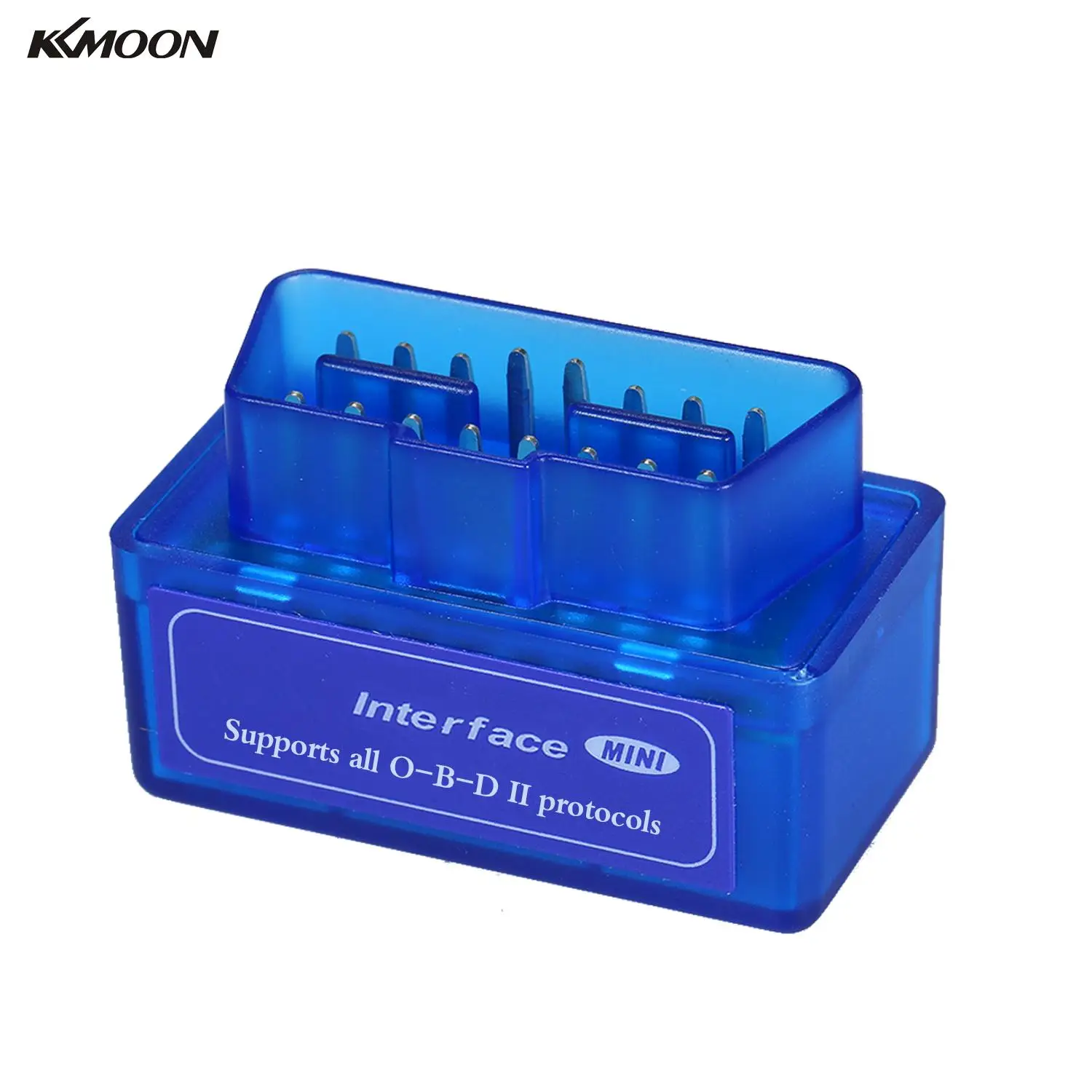 

KKMOON Mini O-B-D2 Car Diagnostic Scanner Code Reader Blue Premium ABS Diagnostic Tool BT Compatible with Android and Symbian