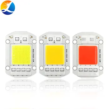 

Driverless AC 110V 220V COB LED Light Source Red White 20W 30W 50W High Power Chip Smart IC LED Lamp COB Plant Grow Lights Bulbs