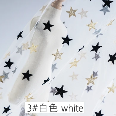 T012-3 white Швейная ткань-пачка в горошек, сетчатая ткань, Флокированная сетчатая ткань, фатиновая юбка, сетчатая ткань для женской блузки и платья, 0,5 ярда/шт., TJ2103 - Цвет: T012-3 white
