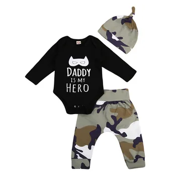 

Newborn Toddler Baby Girls Boys Batman Camouflage Jumpsuit Pants Hat Outfits Set Child Bodysuits 2019 Baby Girl Clothes