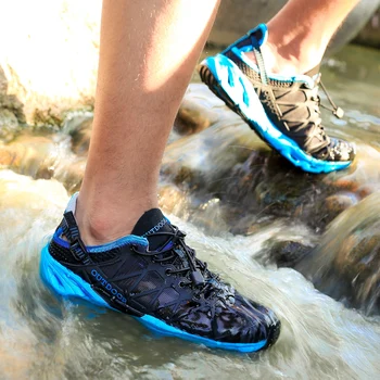 

Outdoor Sports Upstream Aqua Shoes Air Mesh Men Water Shoes Quick Dry Summer Hiking Shoes Women Swimming Beach Sandals Sneakers