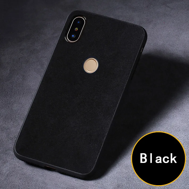 Черный Чехол для телефона для Xiao mi Red mi Note 7 8 Pro 7A для mi 9 lite SE 9T A3 Y3 Pocophone F1 замшевый кожаный чехол для K20 Pro Мягкий ТПУ чехол - Цвет: Черный
