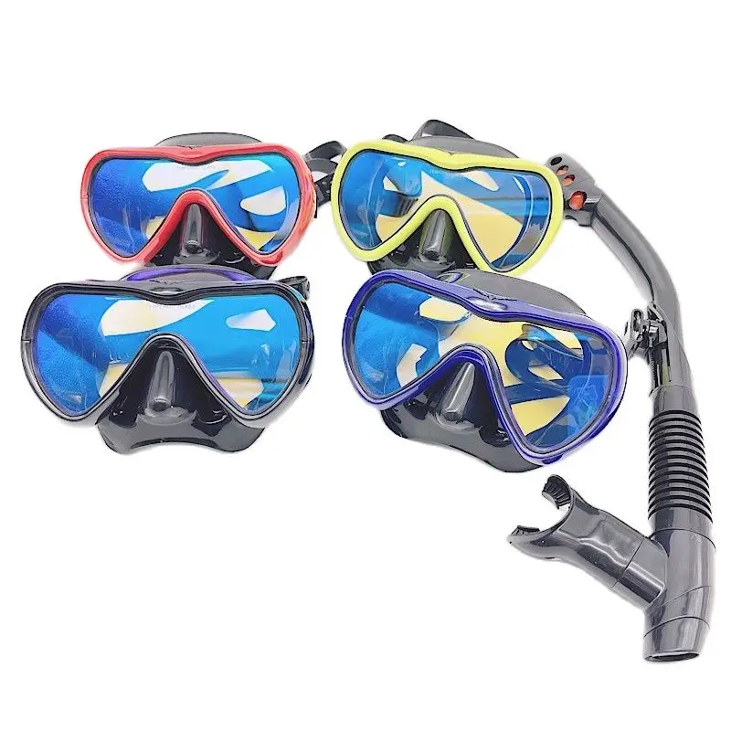 Scuba UV Anti-Fog Plating Underwater Diving Glasses Snorkeling Set Adult Silicone Skirt Professional Goggles Swim Pool Equipment