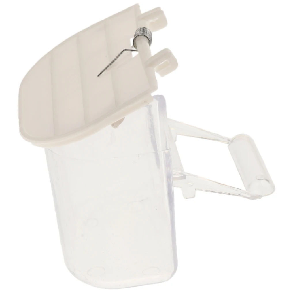 No Mess Split Bird Feeder - Seed Food Feeding Container with Perch Cage Accessories