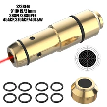 

Tactical Training Laser Bullet Bore Sight Cal for Dry Firing Training 9MM/380ACP/40S&W Hunting Red Dot Laser Training Bore Sight