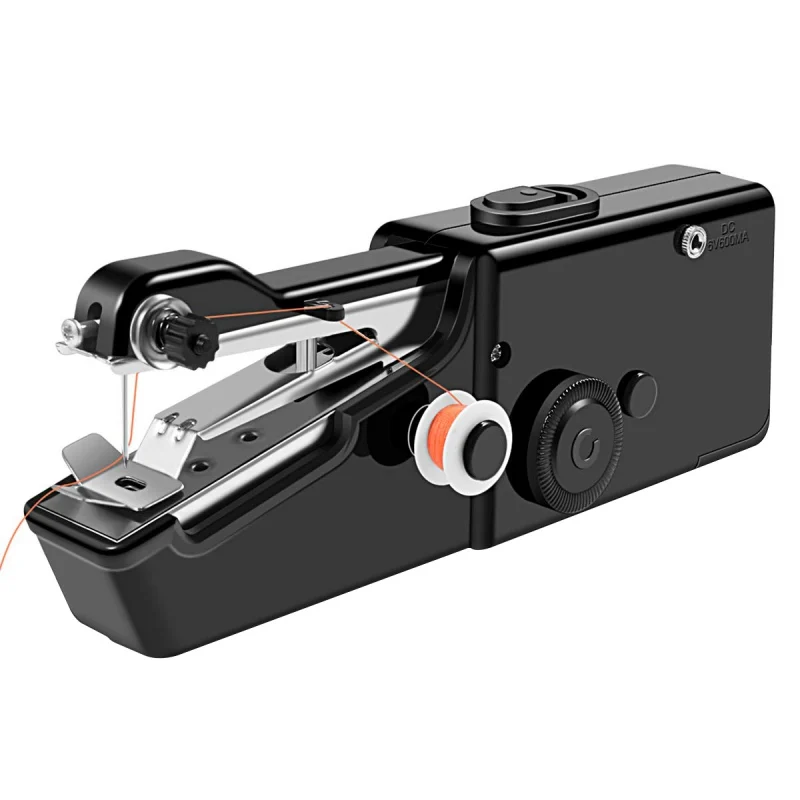 New Portable Mini Hand Sewing Machine Household Cordless Electric Stitch Needlework Set for Quick Repairs DIY Clothes Stitching