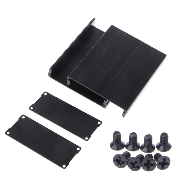 Алюминиевый корпус DIY электронный ящик для проекта черный чехол для инструментов 120x97x40 мм