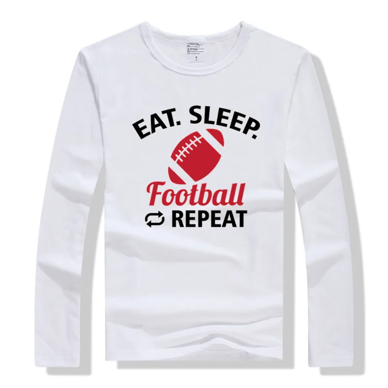 LYTLM футболка для мальчиков с надписью «Eat Sleep Game» детские зимние рубашки для малышей, топы для маленьких мальчиков и девочек, осенняя одежда для маленьких мальчиков - Цвет: CX White