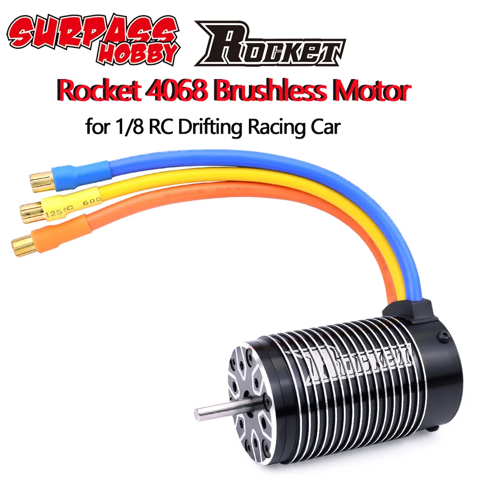 Ракета 4068 1900KV 2050KV 2650KV 4P Бесконтактный бесщеточный двигатель для 1/8 RC гоночный