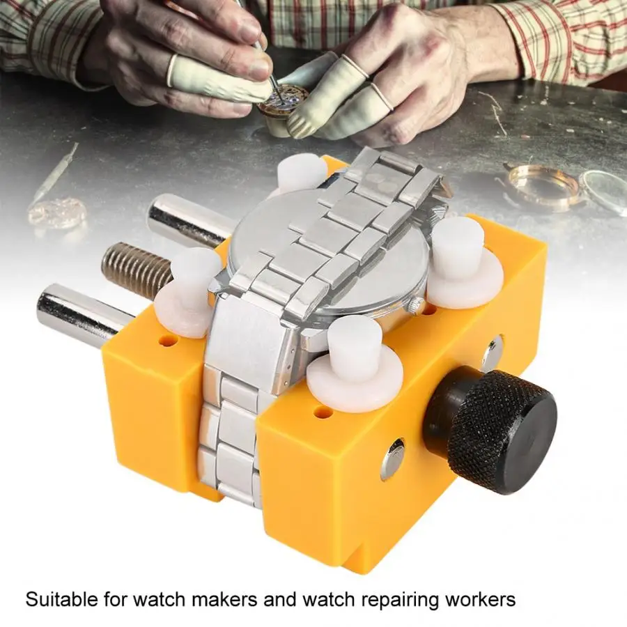 Watch Case Holder Adopt Rotation Knob Watch Back Case Opener Tool