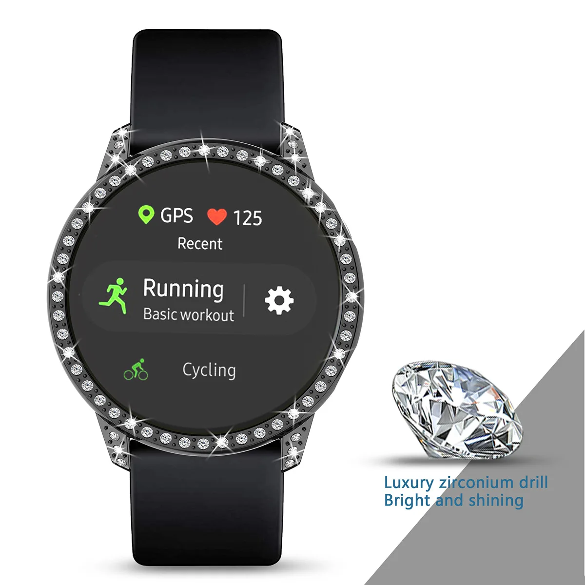 Laforuta Алмазный PC защитный чехол для samsung galaxy watch active/SM-R500, защита от падения, защита от землетрясений, Алмазный чехол PC