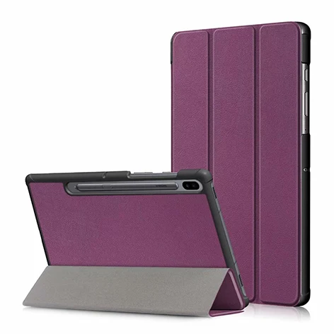 PC-Purple Ультра тонкий чехол для samsung Galaxy Tab S6 10,5 SM-T860 SM-T865 Подставка для планшета умный чехол для samsung Galaxy Tab S6 Чехол+ пленка - Цвет: PC-Purple