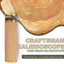 

Wooden ChilDtoy Kaleidoscope Polygonal Prism Adult Nostalgic Gift Deliver Best Friend Birthday Present Valentine's Day Lettering