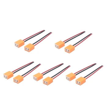 

10Pcs H7 Female Pigtail Ceramic Headlight Fog Light Connector Repair Plug Sockets Adapter