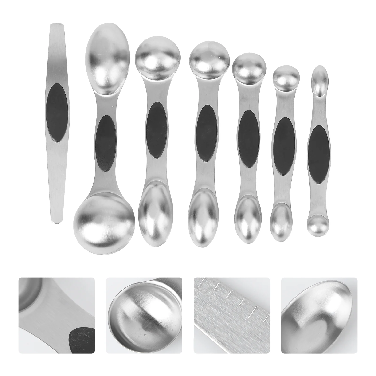 7pcs Doubleended Measuring Spoon Stainless Steel Cup Set