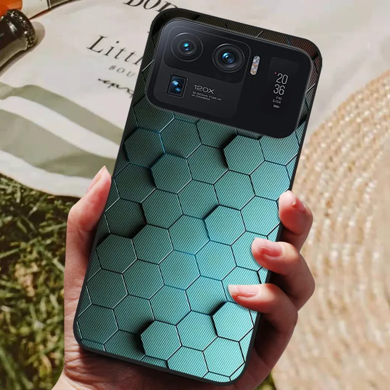 Premium Black Bumper Soft TPU Silicone Back Cover for 6.81-inch Smartphones
