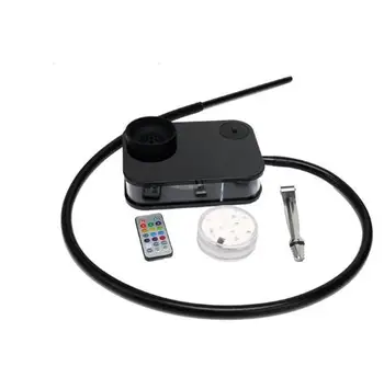 

Retail Sheesha Drop Shipping Chicha Plastic Narguile Acrylic Portable Nargile Hookah Shisha Set With LED Light