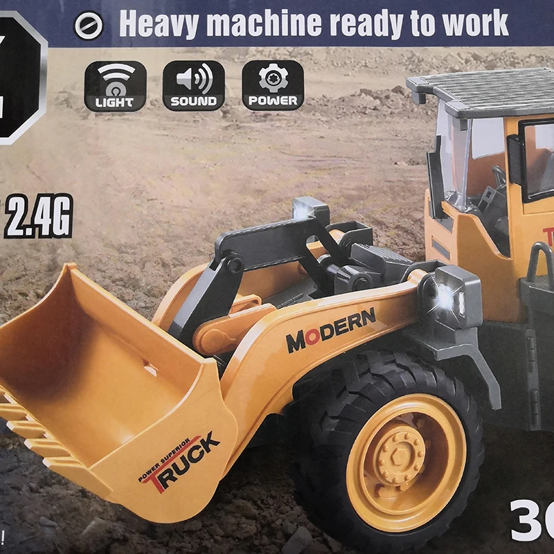 Rc Excavator Remote Control truck Forklift Tractor Model Engineering Car Construction Bulldozer toy | Игрушки и хобби