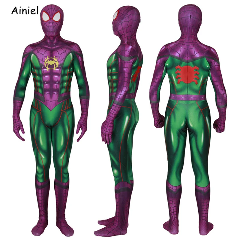 Костюм с маской, лайкра, спандекс, зентай, боди, костюм, комбинезон, супер герои, Хэллоуин, для мужчин, детей