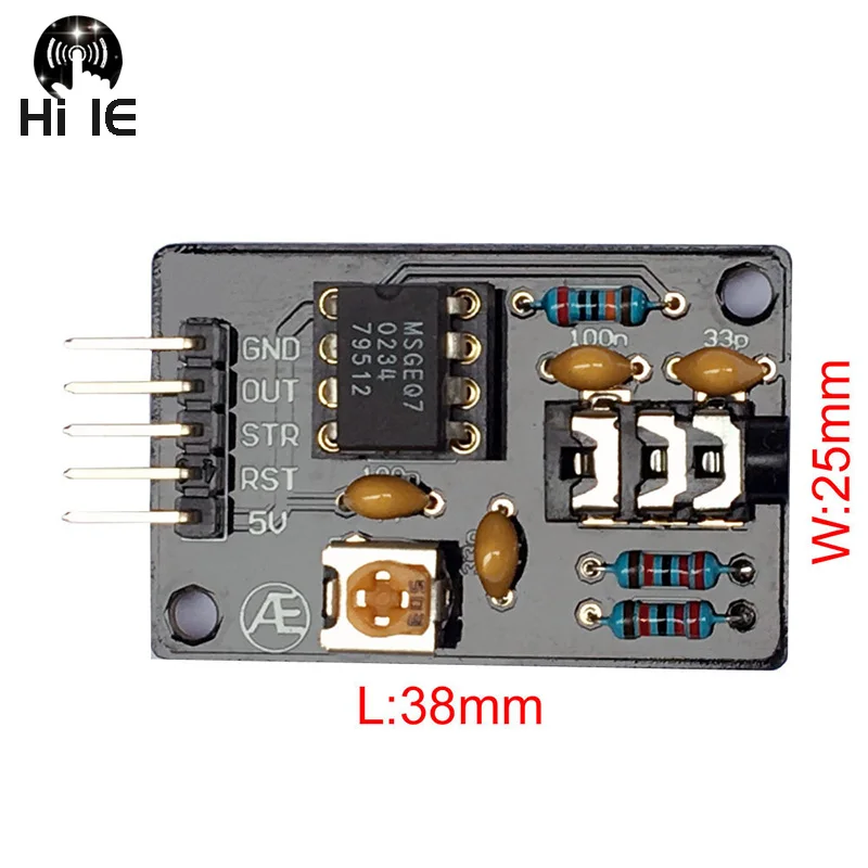 MSGEQ7 Audio Processing Graphic Equalization Filter Signal Analysis Module Microcontroller PIC AVR