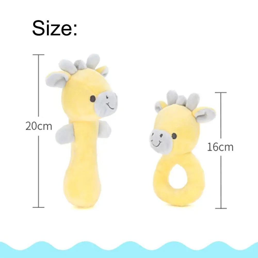 Lovely Creative Animal Baby Hand Bells Newborn 0-36 Months Educational Funny Toys