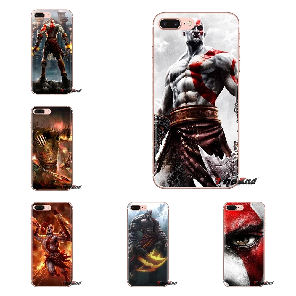Прозрачный чехол из ТПУ с принтом God of War Kratos III для iPod Touch Apple iPhone 4 4s 5 5S SE 5C 6 6S 7 8 X XR XS