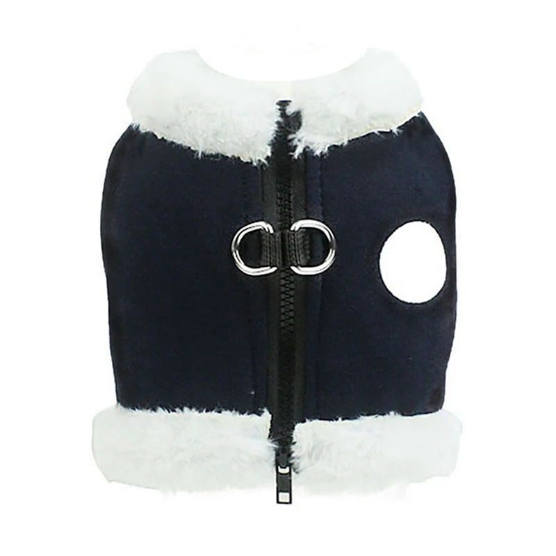 DL Dog Collar Harnesses Plus Warm Chest Back Pet Clothes Traction Pet Dog Outdoor Walking Warm Simple Fashion Winter Collars - Цвет: DL