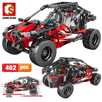 

SEMBO City Pull Back Off-road Mechanical Vehicle Model Building Blocks Technic Racing Car Creator Bricks Toys For Children