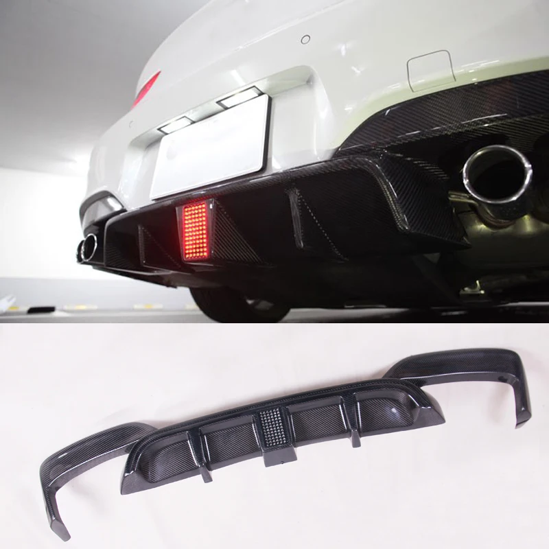 K Style with lamp LED Carbon fiber Rear Diffuser Lip For BMW F06 F12 F13 M6 | Автомобили и мотоциклы