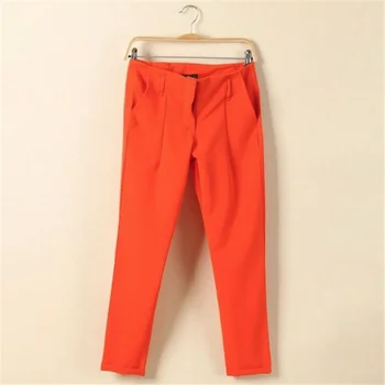 

2019 new high quality women's casual pants solid pants
